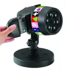 Star Shower Slide Show Led projektor, kültéri kivetítő, 12 ünnepi mintával