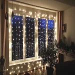 Karácsonyi LED fényfüggöny 1,5x2 m