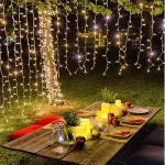 Karácsonyi LED fényfüggöny 1,5x2 m