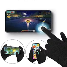   Kapacitív, gamer kesztyű érintőképernyőhöz, telefonhoz, szénszálas 