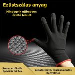 Kapacitív, gamer kesztyű érintőképernyőhöz, telefonhoz, szénszálas 