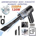 2in1 mini , kézi porszívó USB-vel, Vacuum cleaner LED fénnyel 
