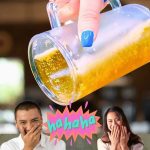 Trükkös söröskorsó, duplafalú hűtő korsó 300ml