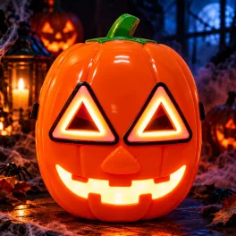 Halloween világító tök maszk – rémisztő kacajjal