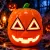 Halloween világító tök maszk – rémisztő kacajjal