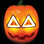 Halloween világító tök maszk – rémisztő kacajjal