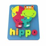 Állatos soft puzzle, vizes habtapi 