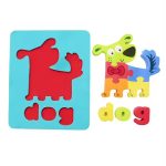 Állatos soft puzzle, vizes habtapi 