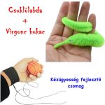 Csukló labda + Magic Twisty virgonc kukac , kézügyesség fejlesztő csomag 