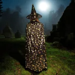 Boszorkány köpeny + kalap, Halloween jelmez