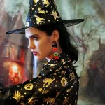 Boszorkány köpeny + kalap, Halloween jelmez