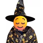 Boszorkány köpeny + kalap, Halloween jelmez