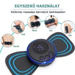 Mini masszázskészülék 8 mód, 19 intenzitási fokozat, 4 masszázs pont