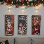 Karácsonyi ajtó függöny ablak zászló 96x40