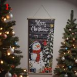 Karácsonyi ajtó függöny ablak zászló 96x40