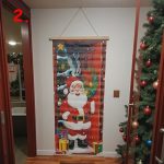 Karácsonyi ajtó függöny ablak zászló 96x40