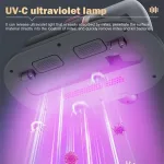 Ágyporszívó, vezeték nélküli atkaeltávolító, UV fénnyel, HEPA szűrővel 100W