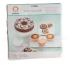 Tortadíszítő sablon , stencil, kávéhoz, süteményhez 8 darabos 