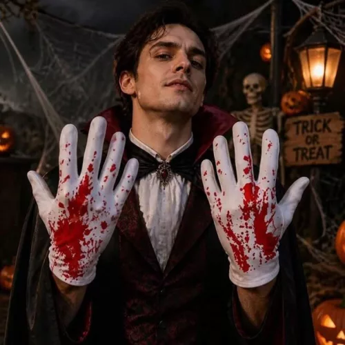 Véres Halloween kesztyű
