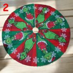 Grincs karácsonyfa szoknya, karácsonyfa talp takaró 90cm 