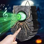 Halloween ajtócsengő mozgó, világító szemmel és rémisztő hanghatással
