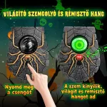 Halloween ajtócsengő mozgó, világító szemmel és rémisztő hanghatással