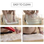 Szív alakú műszőrme szőnyeg 90x70cm 