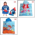 Kapucnis, gyerek strand törölköző, poncsó 