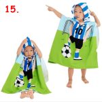 Kapucnis, gyerek strand törölköző, poncsó 