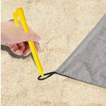 Homoklepergető, homokmentes strandszőnyeg 200x200cm