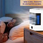 Többfunkciós hordozható mini klíma, párásító, levegőtisztító, ventilátor