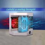 Többfunkciós hordozható mini klíma, párásító, levegőtisztító, ventilátor