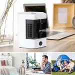 Többfunkciós hordozható mini klíma, párásító, levegőtisztító, ventilátor