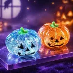 Halloween csillámos tök squishy