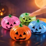 Halloween csillámos tök squishy