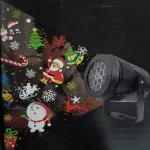 Ünnepi vetítő projektor – 16 mintás LED fény dekoráció ünnepi motívumokkal