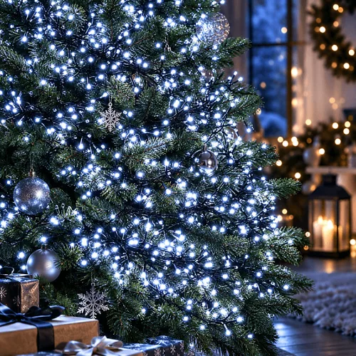 Karácsonyi klaszter LED fényfüzér – 1512 LED, 11 m