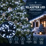Karácsonyi klaszter LED fényfüzér – 1512 LED, 11 m