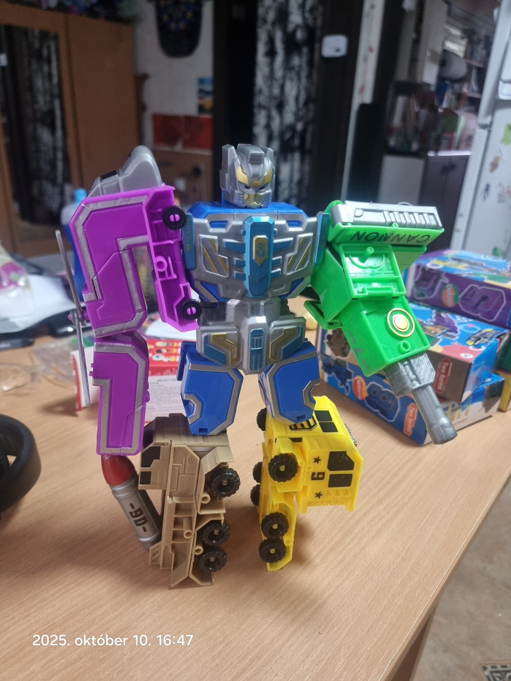   5 in 1 Transformer, számokból átalakuló Digital Robot építő játék  5 db

